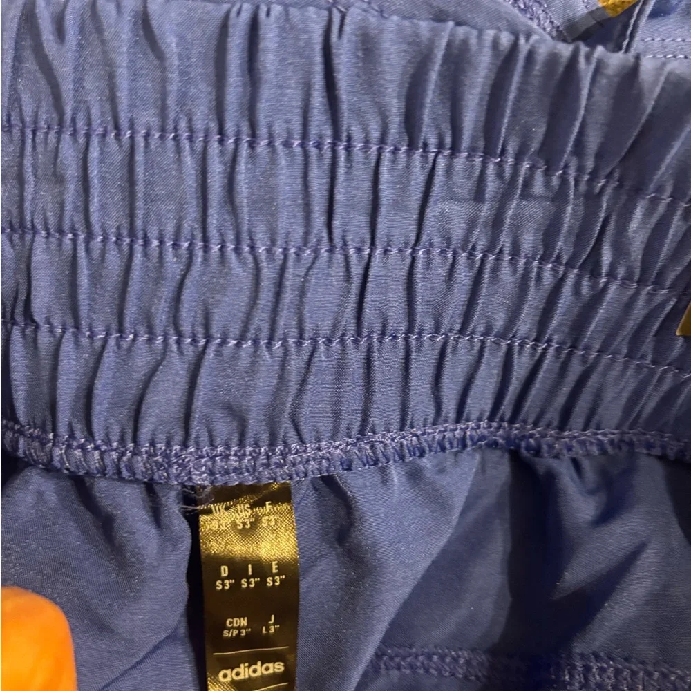 Adidas Women’s Pacer Running Shorts High Rise 3” Inseam Blue Size Small NWT - Picture 7 of 7